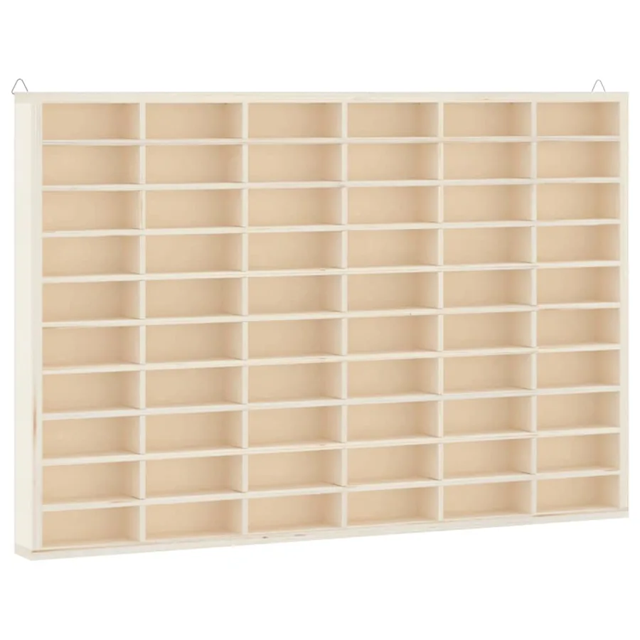 Vitrine de collection en bois avec 60 compartiments 60 x 4,5 x 40,5 cm - 2
