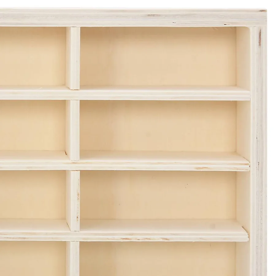 Vitrine de collection en bois avec 60 compartiments 60 x 4,5 x 40,5 cm - 8