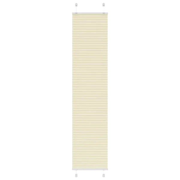 Store plissé crème 50x200 cm largeur du tissu 49,4 cm polyester