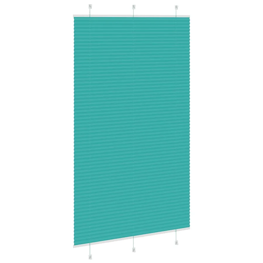 Store plissé vert pétrole 115x200cm largeur du tissu 114,4cm - 4