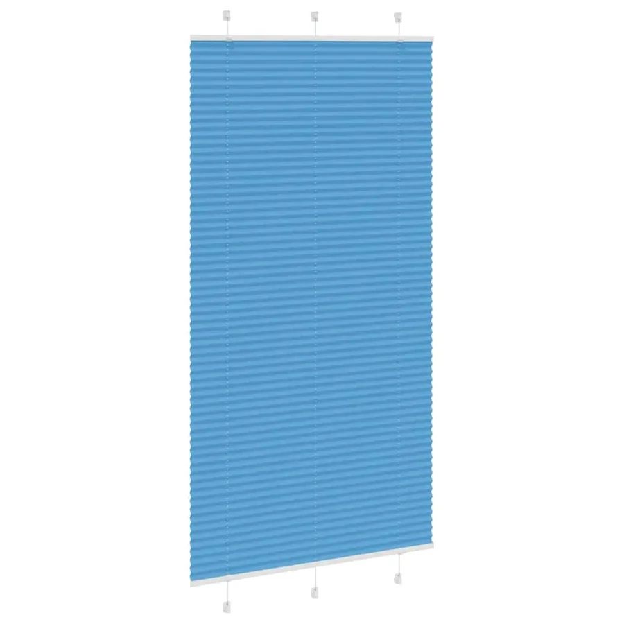 Store plissé bleu 105x200 cm largeur du tissu 104,4cm polyester - 3