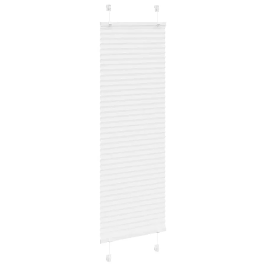 Store plissé blanc 45x100 cm largeur du tissu 44,4 cm polyester - 3