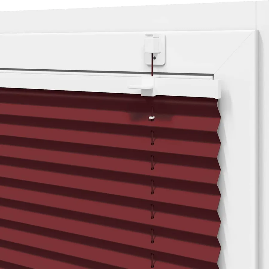 Store plissé rouge bordeaux 115x100 cm largeur du tissu 114,4cm - 10