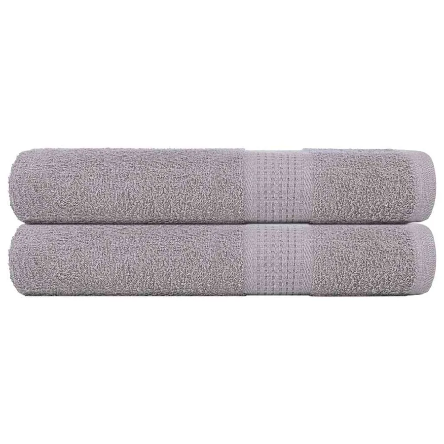 Serviettes FROGN 2 pcs gris 100x200 cm 360 g/m²