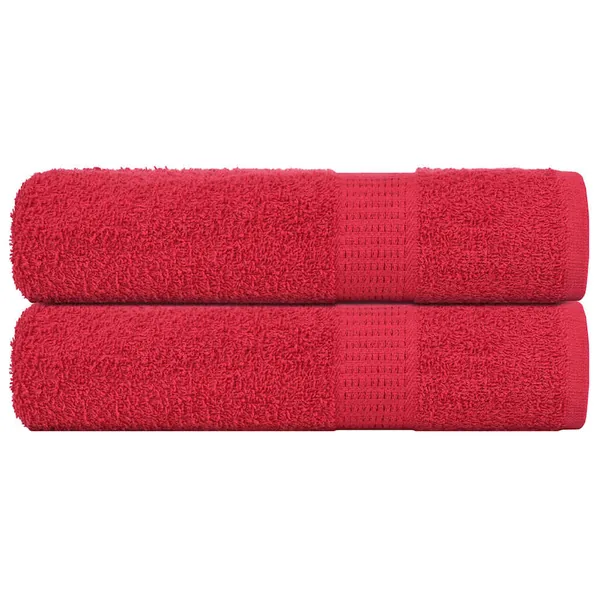 Serviettes de bain FROGN 2 pcs rouge 100x150 cm 360 g/m²