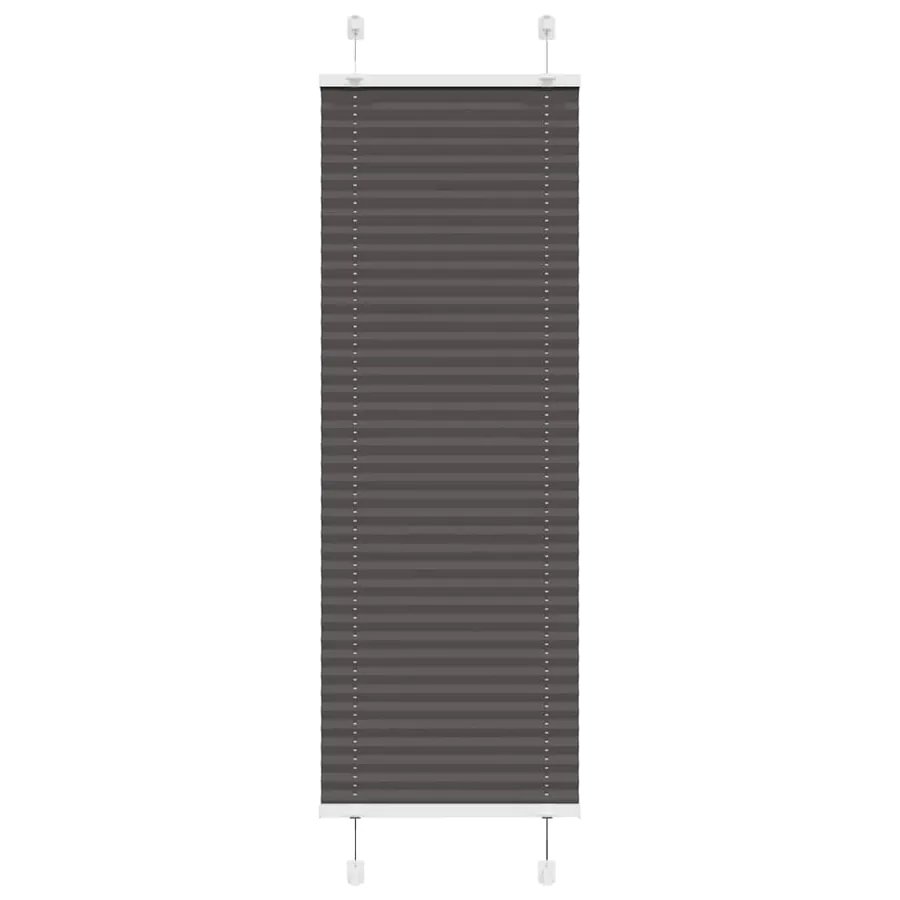 Store plissé noir 40x100 cm largeur du tissu 39,4 cm polyester