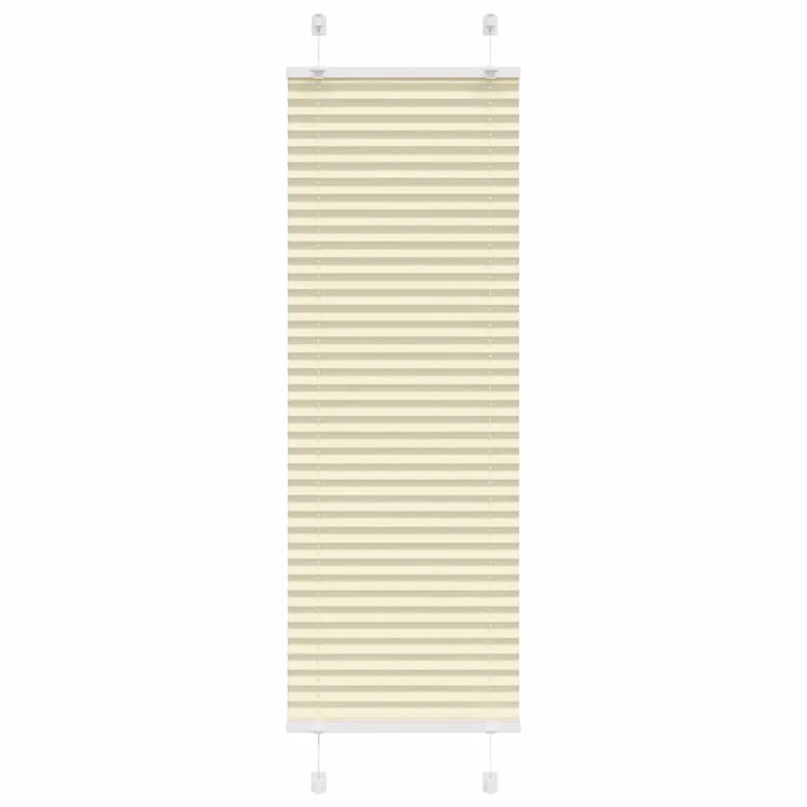 Store plissé crème 40x100 cm largeur du tissu 39,4 cm polyester