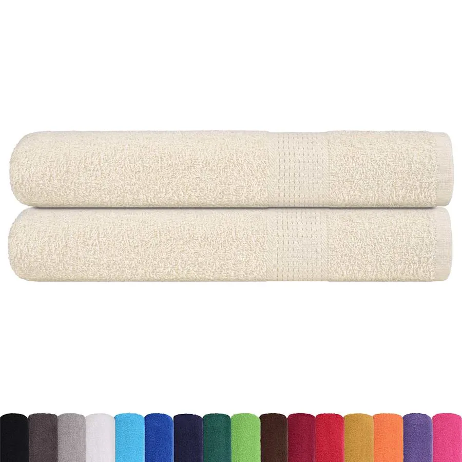 Serviettes FROGN 2 pcs crème 100x200 cm 360 g/m² - 2