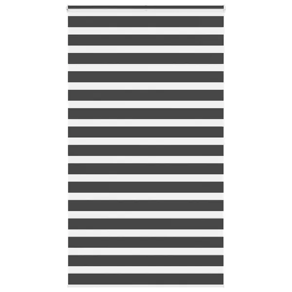 Store zèbre noir 135x200 cm largeur du tissu 130,9 cm polyester