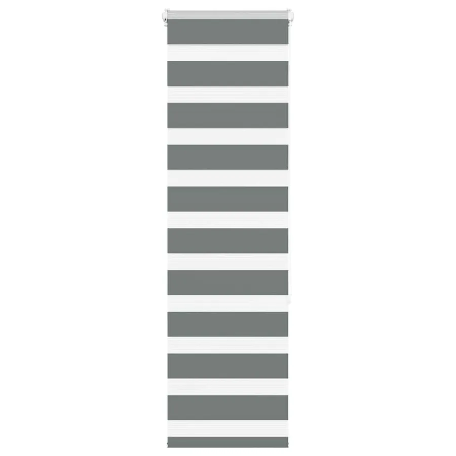 Store zèbre gris foncé largeur du tissu 35,9 cm polyester