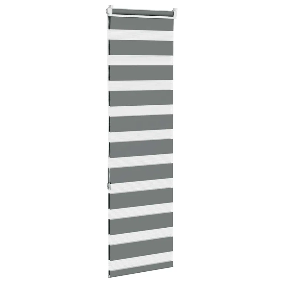 Store zèbre gris foncé largeur du tissu 35,9 cm polyester - 4