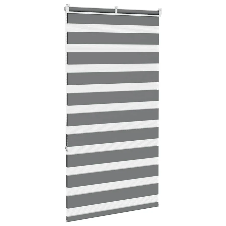 Store zèbre gris foncé largeur du tissu 65,9 cm polyester - 4