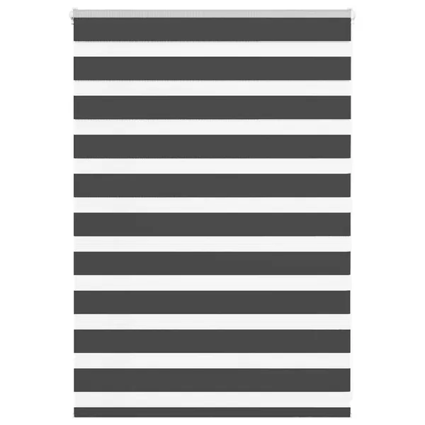 Store zèbre noir 100x100 cm largeur du tissu 95,9 cm polyester