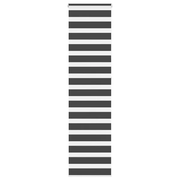 Store zèbre noir 50x230 cm largeur du tissu 45,9 cm polyester