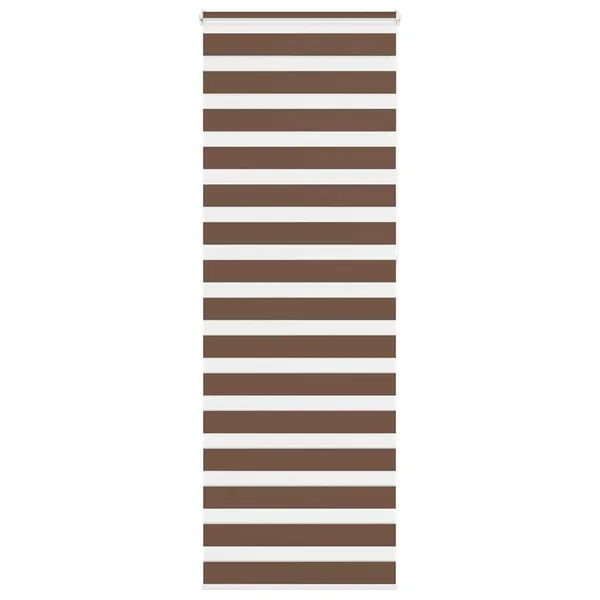 Store zèbre marron 70x230 cm largeur du tissu 65,9 cm polyester