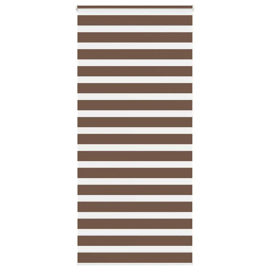 Store zèbre marron 100x230 cm largeur du tissu 95,9cm polyester