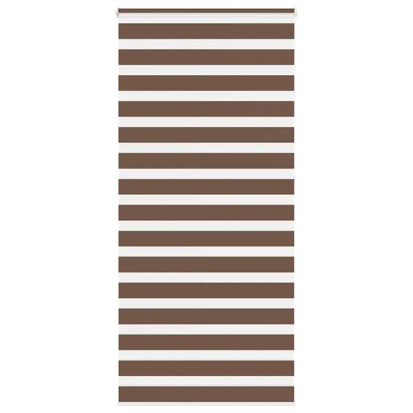Store zèbre marron 100x230 cm largeur du tissu 95,9cm polyester