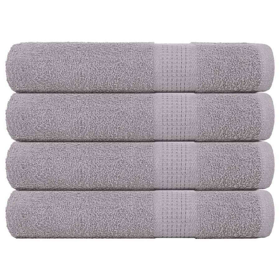 Serviettes de sauna FROGN 4 pcs gris 80x200 cm 360 g/m²