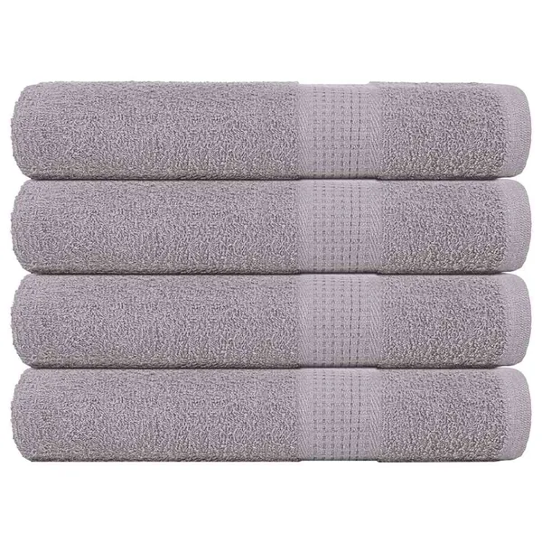 Serviettes de sauna FROGN 4 pcs gris 80x200 cm 360 g/m²