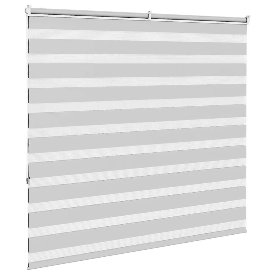 Store zèbre gris clair largeur du tissu 155,9 cm polyester - 4