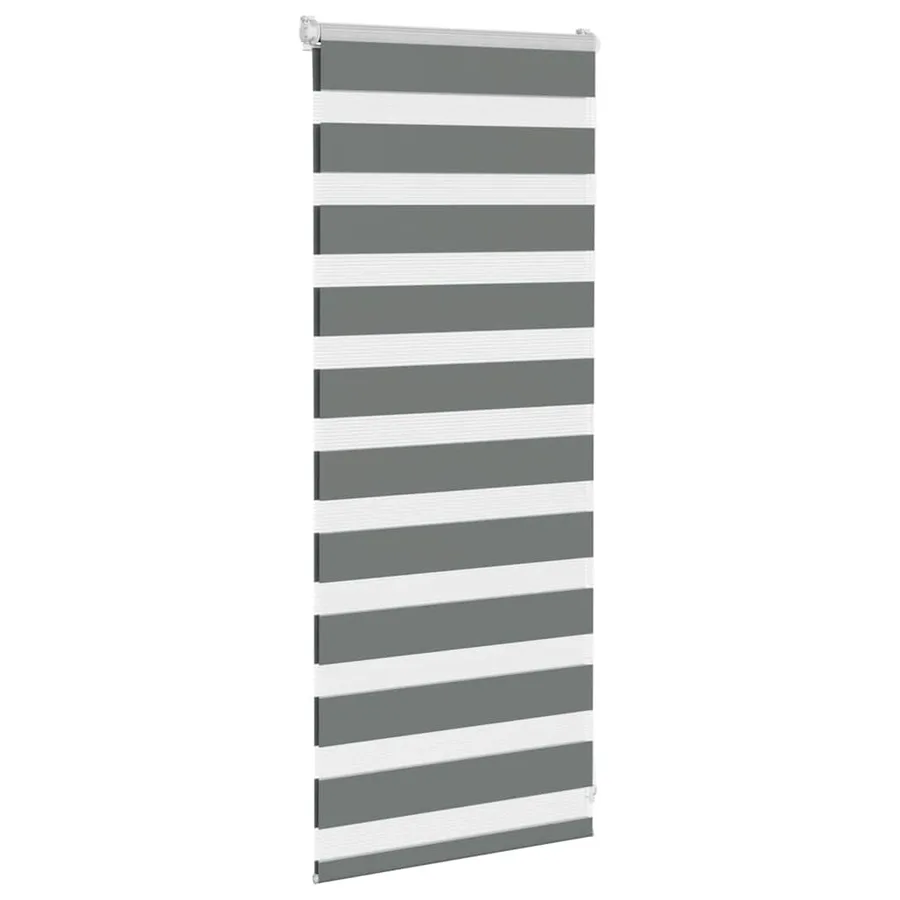 Store zèbre gris foncé largeur du tissu 55,9 cm polyester - 3