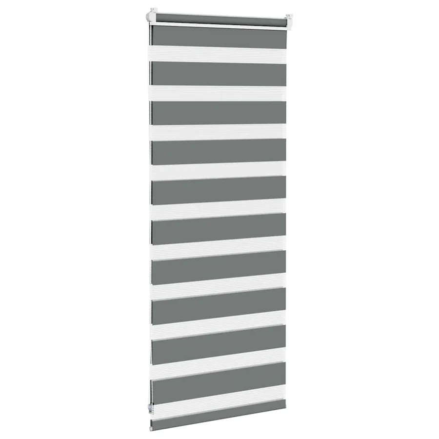 Store zèbre gris foncé largeur du tissu 55,9 cm polyester - 4