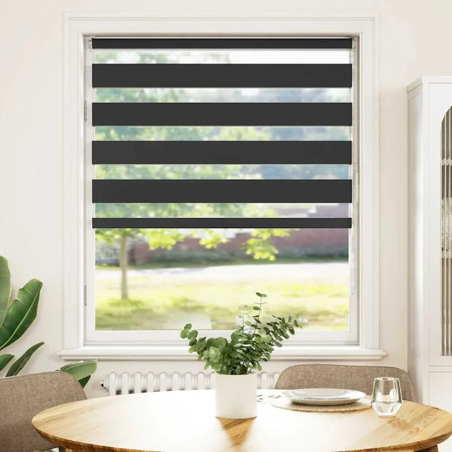 Store zèbre noir 100x150 cm largeur du tissu 95,9 cm polyester - 2