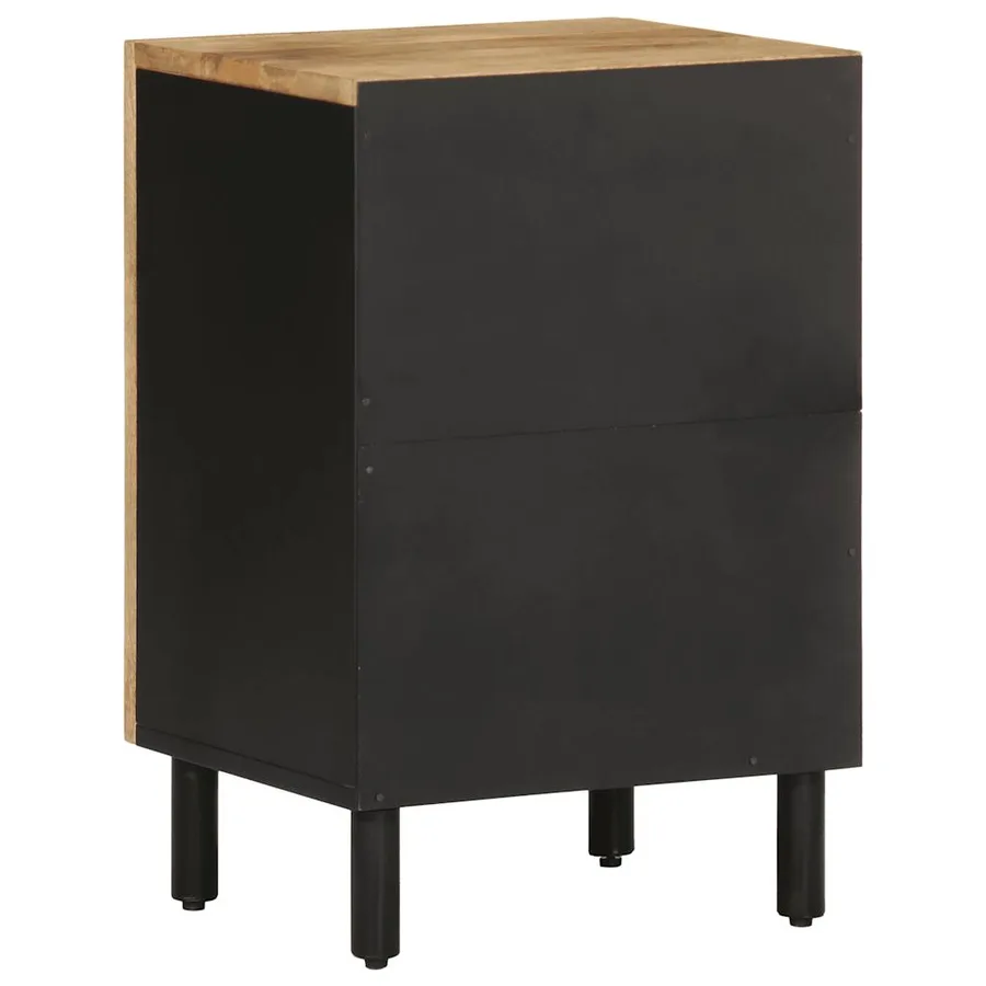 Armoire de salle de bain 38x33,5x58 cm bois massif de manguier - 5