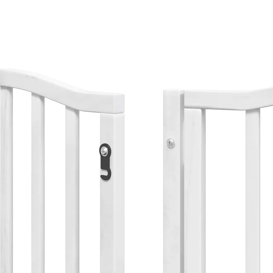 Barrière pour chien porte pliable 15 panneaux bois de peuplier - 11