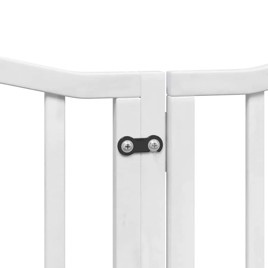Barrière pour chien porte pliable 15 panneaux bois de peuplier - 7