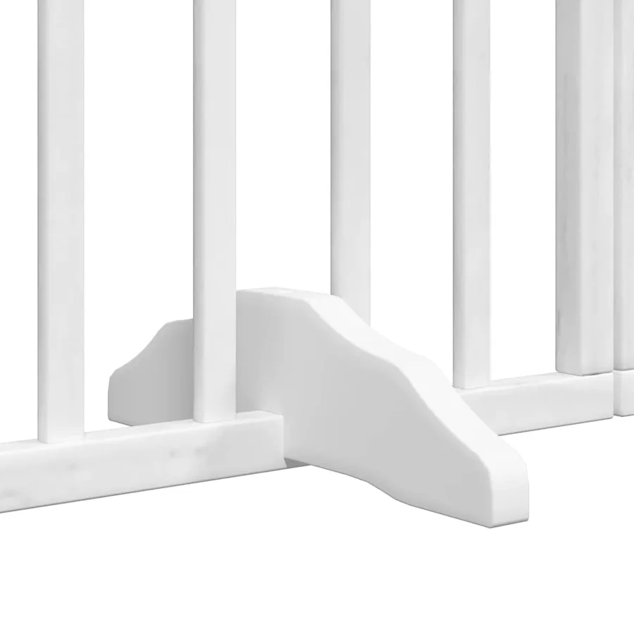 Barrière pour chien porte pliable 15 panneaux bois de peuplier - 8