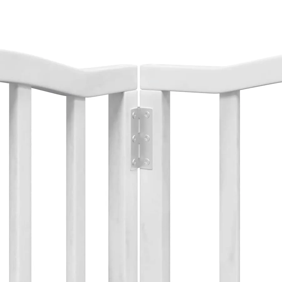 Barrière pour chien porte pliable 15 panneaux bois de peuplier - 9