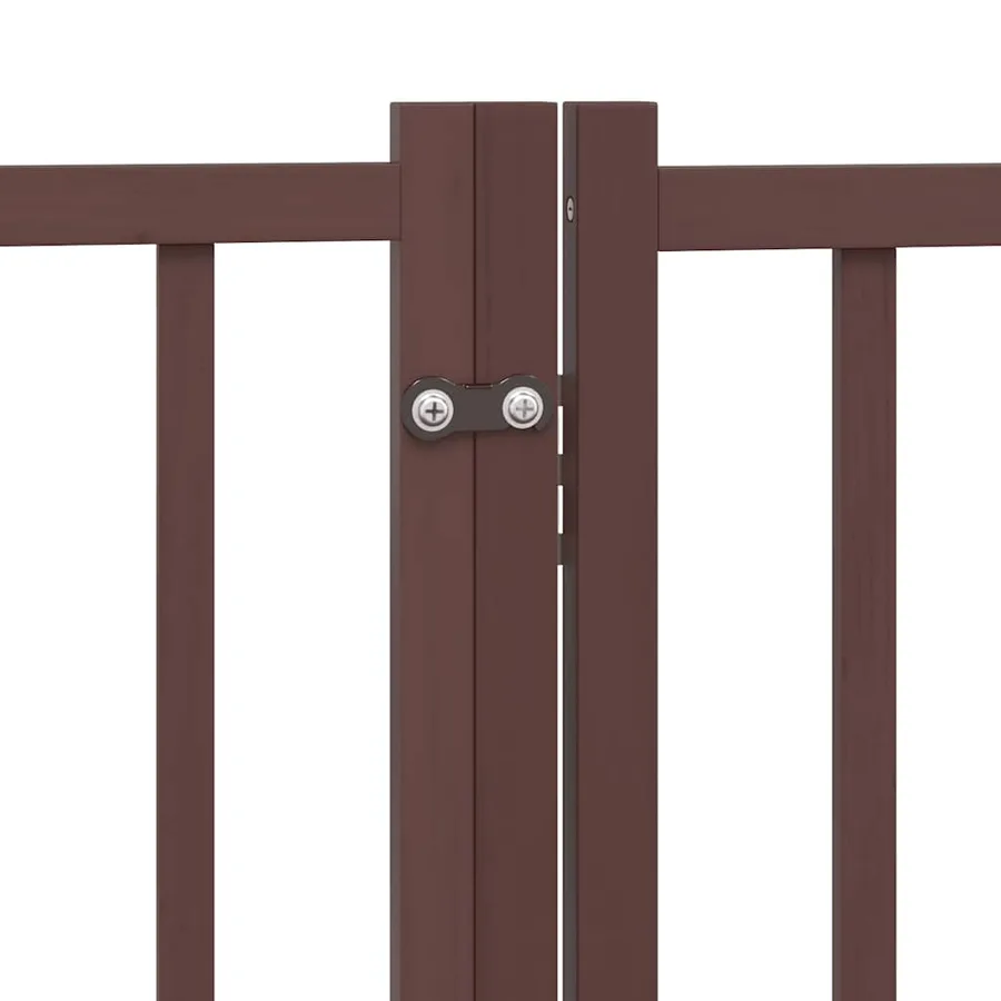 Barrière pour chien porte pliable 12 panneaux bois de peuplier - 8