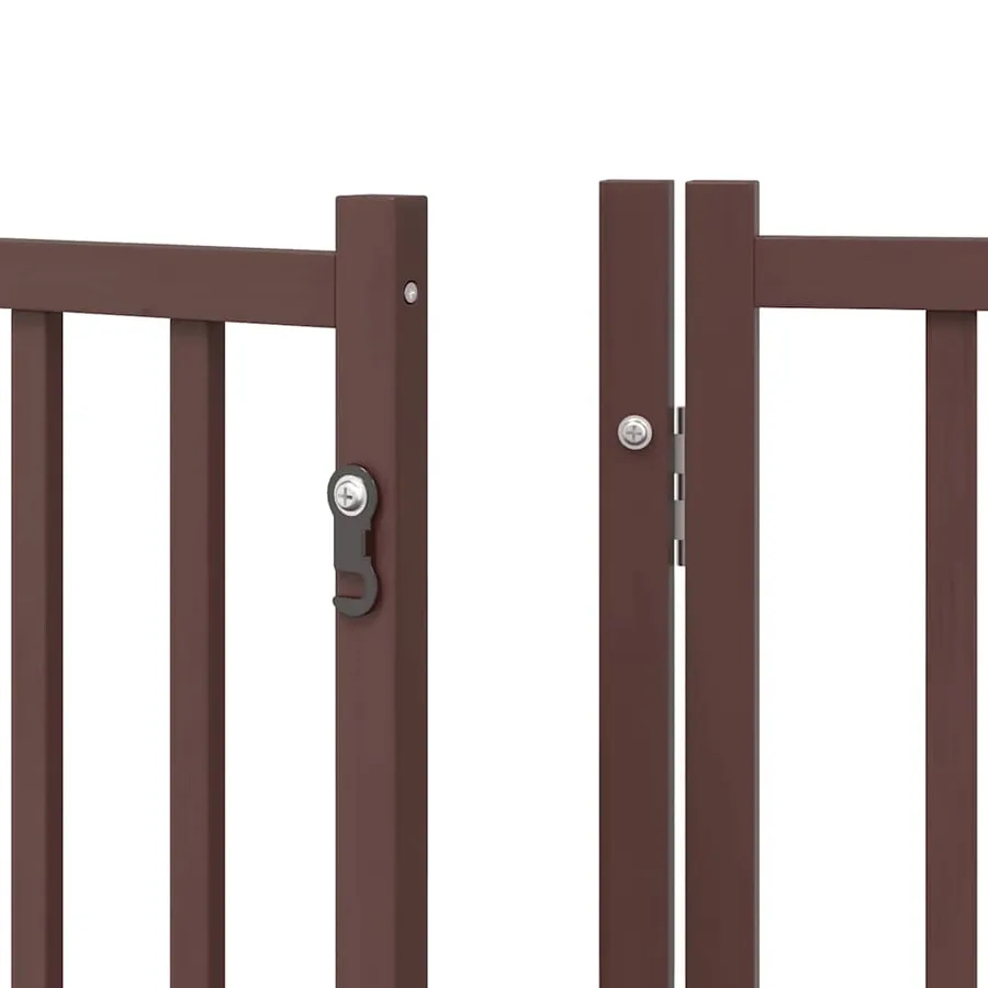 Barrière pour chien porte pliable 8 panneaux bois de peuplier - 10