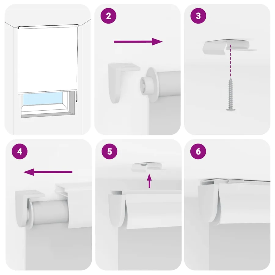Store enrouleur de douche avec cassette largeur du tissu 106 cm - 6