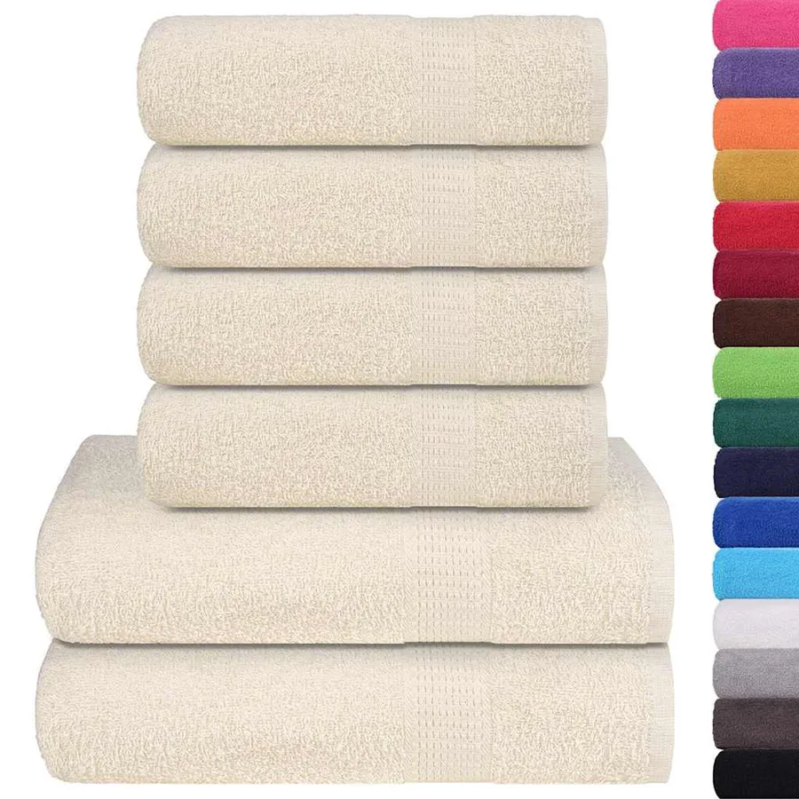 Ensemble de serviettes FROGN 6 pcs crème 360 g/m² - 2