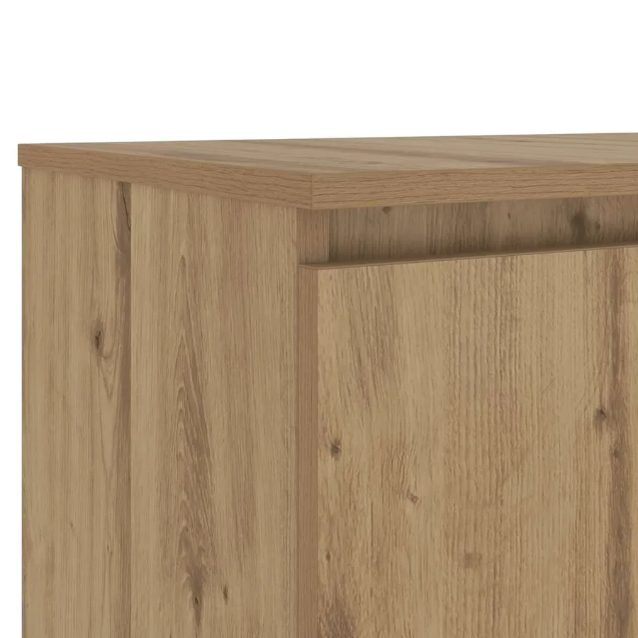 Meuble TV avec lumières LED chêne artisanal bois d'ingénierie - 11