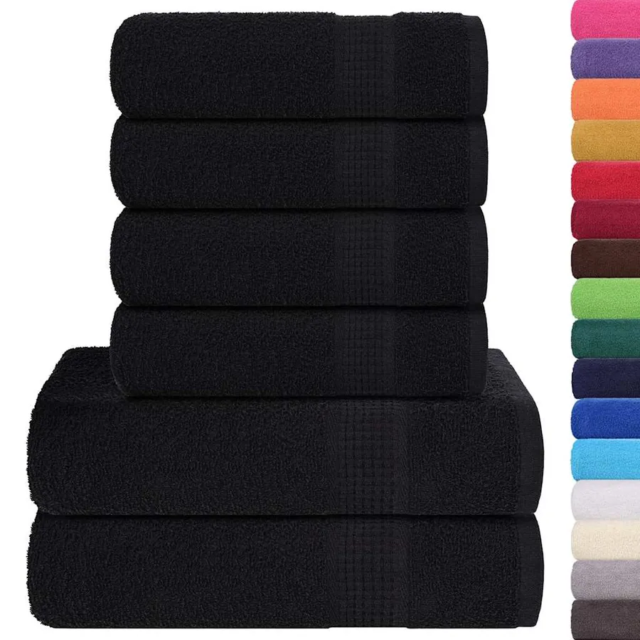 Ensemble de serviettes FROGN 6 pcs noir 360 g/m² - 2