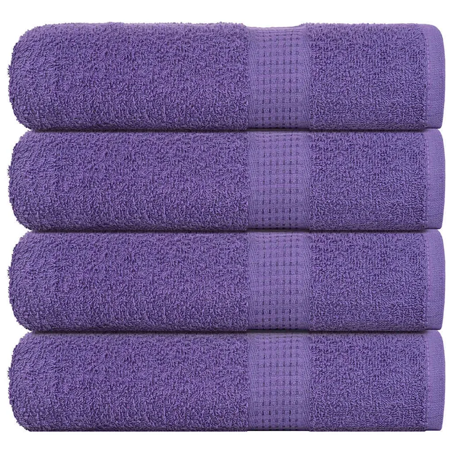 Serviettes de douche FROGN 4 pcs violet 70x140 cm 360 g/m²