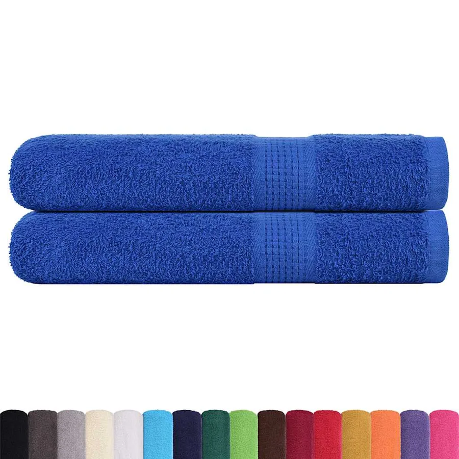 Serviettes de sauna FROGN 2 pcs bleu 80x200 cm 360 g/m² - 2