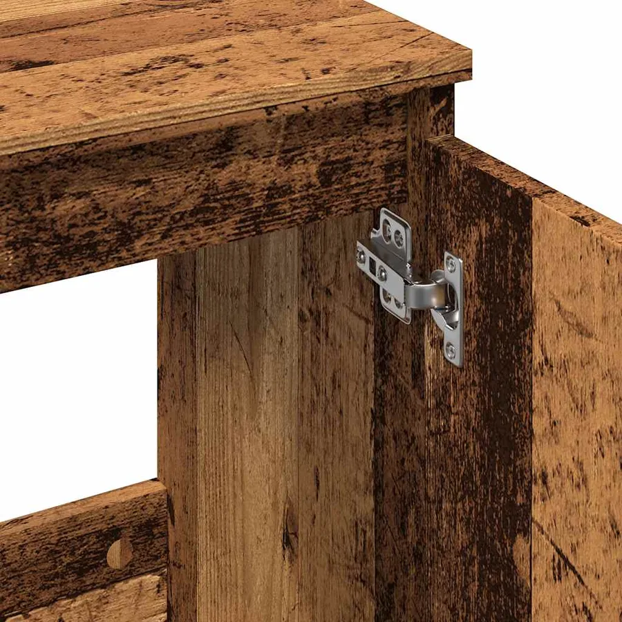 Armoire d'évier vieux bois 58x33x60 cm bois d'ingénierie - 8