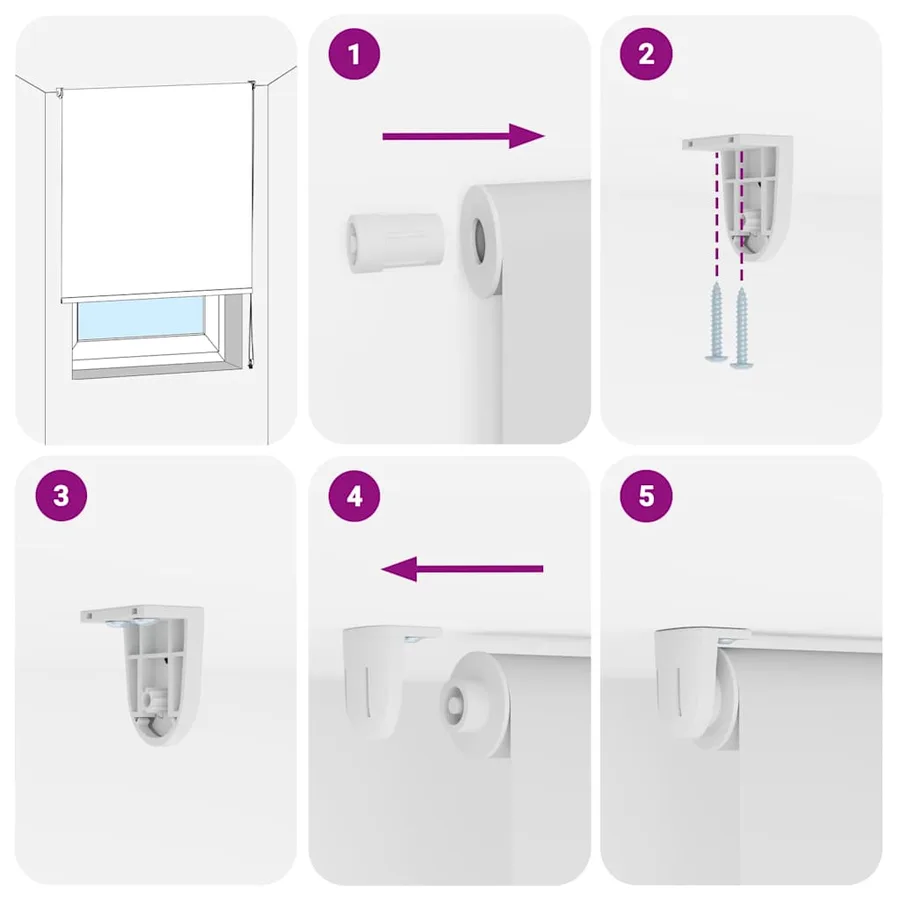 Store enrouleur de douche 140x240 cm largeur du tissu 136 cm - 7
