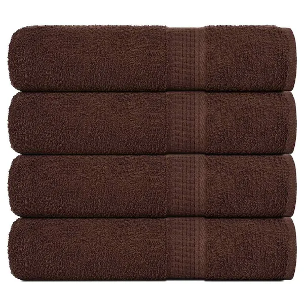 Essuie-mains FROGN 4 pcs marron 50x100 cm 360 g/m²