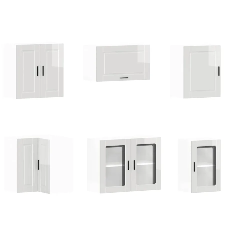 Ensemble d'armoires de cuisine 11 pcs Porto bois d'ingénierie - 5