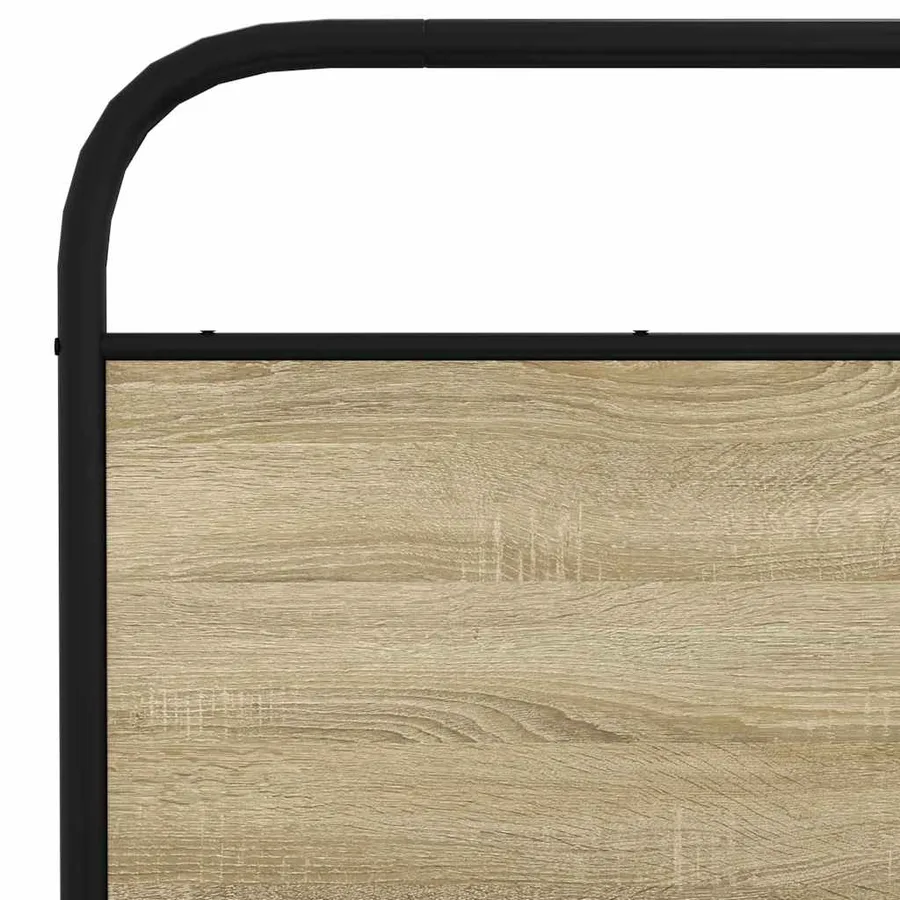 Cadre de lit sans matelas 150x200 cm chêne sonoma - 8