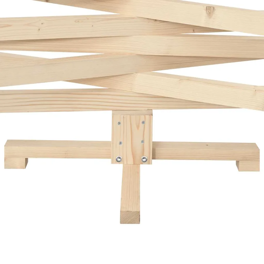 Sapin de Noël en bois pour décoration 150 cm Bois de pin massif - 11