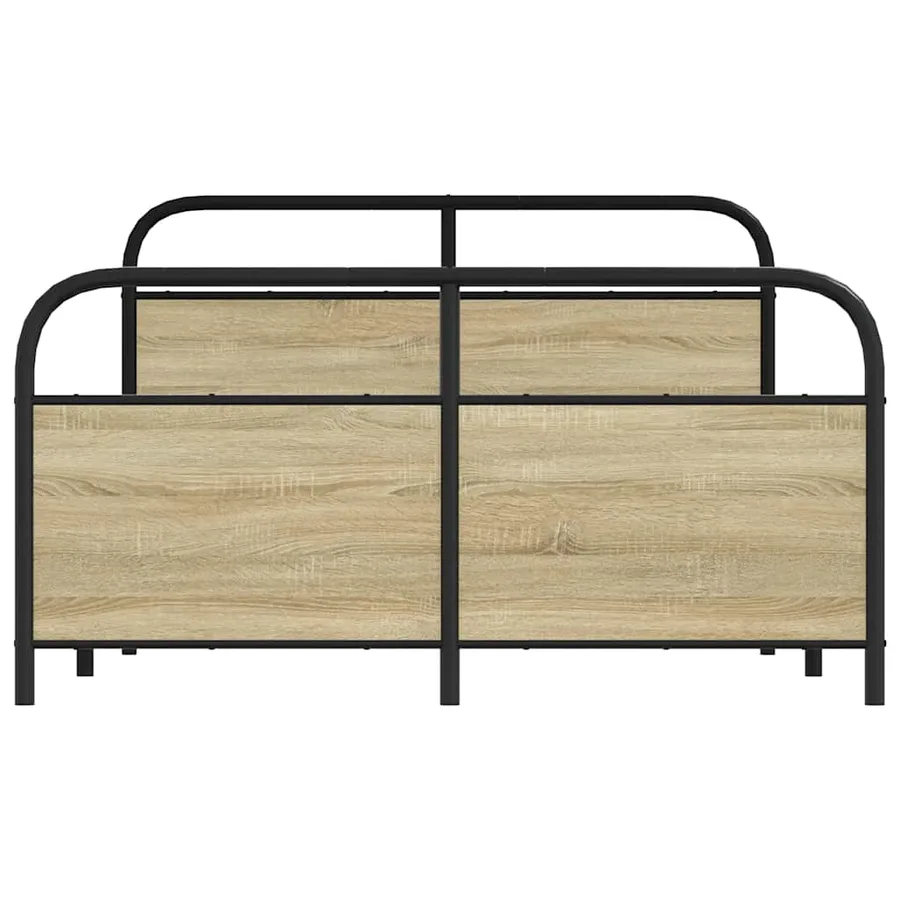 Cadre de lit sans matelas 120x200 cm chêne sonoma - 4