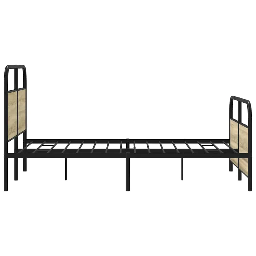 Cadre de lit sans matelas 120x200 cm chêne sonoma - 6