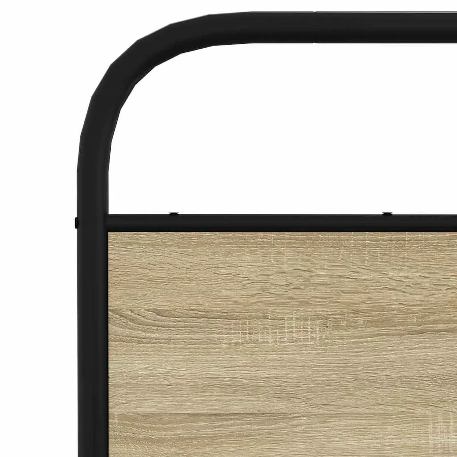 Cadre de lit sans matelas 120x200 cm chêne sonoma - 8