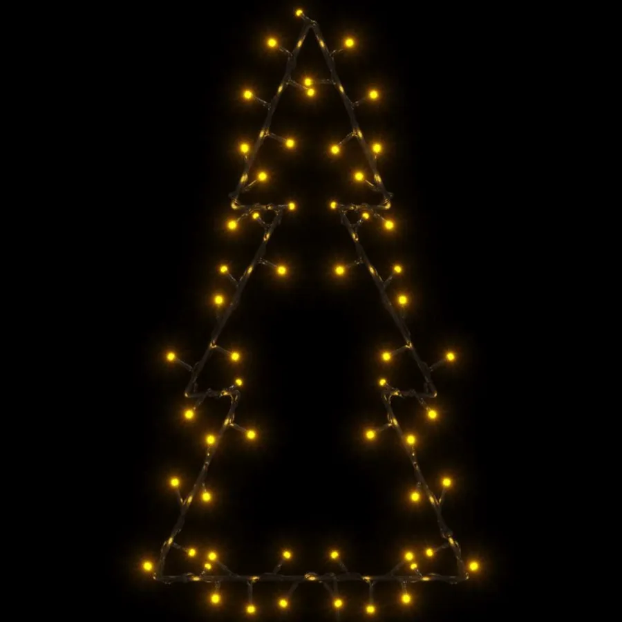 Lumières de Noël silhouette d'arbre de Noël 80 LED blanc chaud - 5